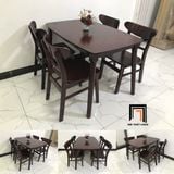  Bộ bàn ghế ăn gia đình 8-KH4-G3-B108-naugo 1m2 màu nâu đậm 
