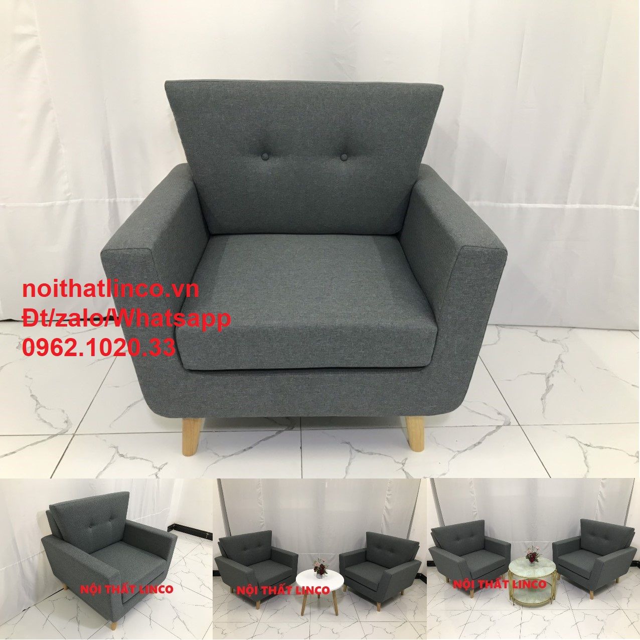 Ghế salon đơn SG | Sofa đơn thư giản ngồi chờ phòng khách HCM – Nội thất  Linco Sài Gòn