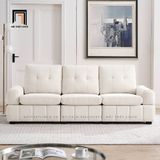  Ghế sofa băng gia đình BT106 Beige 2m2 vải bố cotton mềm 