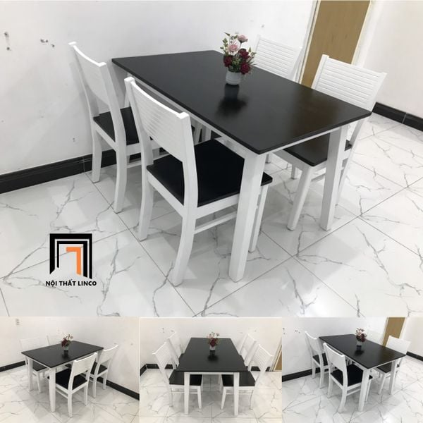 bộ bàn ăn 4 người sang trọng