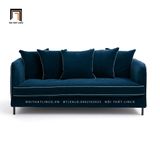  Sofa băng chạy viền trắng BT95 Hoek 2m màu xanh đen 