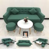  Ghế sofa văng băng dài 1m9 giá rẻ BGN màu xanh ngọc xinh xắn 