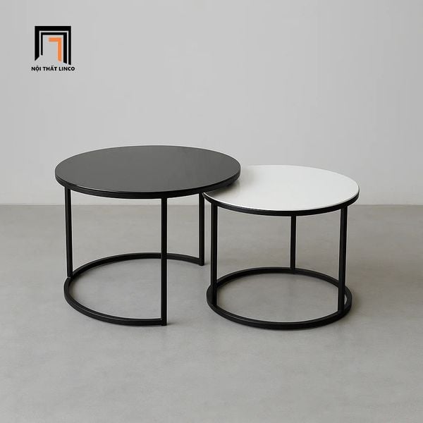 cặp 2 bàn trà tròn xinh xắn