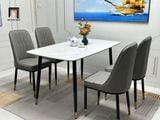  Set bàn ăn dài 1m2 mặt đá ceramic 29-BAD4-G2-B67 4 ghế 