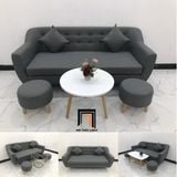  Bộ bàn ghế sofa băng dài 1m9 BGN màu xám đen giá rẻ 