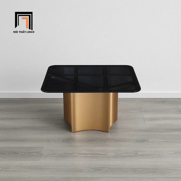 bàn sofa mặt kính đen phòng khách