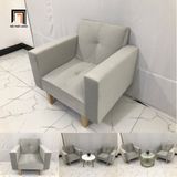  Ghế đơn sofa nhỏ cho căn hộ chung cư NS02 màu xám trắng 