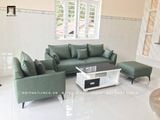  Ghế sofa băng bọc da giả BT89 Noha màu xanh lá sang trọng 