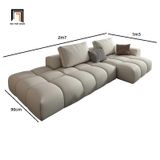  Ghế sofa góc sang trọng GT47 Worme 2m7 x 1m3 da công nghiệp 