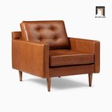  Ghế sofa đơn da công nghiệp DT23 Drake màu da bò 