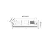  Ghế sofa băng da Pu dài 2m1 BT188 Sken kiểu dáng sang trọng 