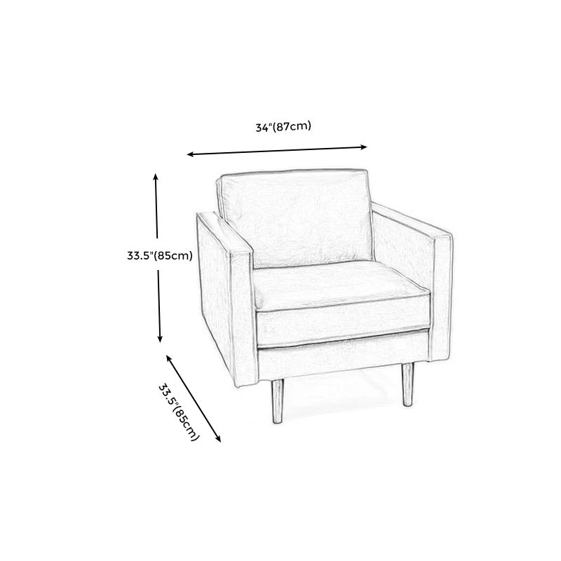  Ghế sofa đơn gia đình da công nghiệp DT74 Roderic màu nâu 