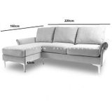  Bộ ghế sofa góc L kiểu dáng sang trọng GT32-Reine 2m4 x 1m6 