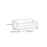  Ghế sofa 1 băng dài BT159 Vertile bọc da công nghiệp giá rẻ 