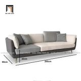  Ghế sofa băng dài 2m2 BT45-Mixco phối trộn nhiều màu sắc 
