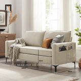  Ghế sofa băng phong cách Ý BT52-Larissa 1m9 có túi đựng đồ 