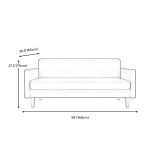  Ghế sofa băng nhỏ gọn dài 1m5 BT216 Tine màu xanh dương 