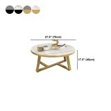  Bàn trà sofa hình tròn BSF9 Hamis đường kính 70cm đá nhân tạo 