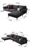  Bộ ghế sofa góc GT54 Jasiway 3m1 x 1m6 cho phòng khách lớn 
