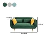  Ghế sofa băng nhỏ gọn BT273 Uline 1m4 vải nhung màu xanh lá 