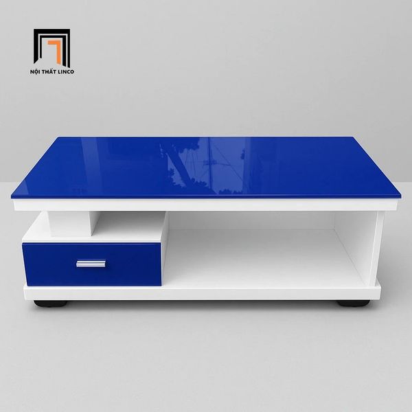 bàn sofa gia đình mặt kính xanh