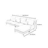  Bộ ghế sofa góc cong GT125 Yank 3m x 1m6 da công nghiệp 