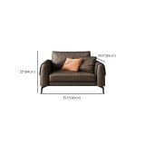  Bộ ghế sofa phòng khách hiện đại KHQ86 Sanluis da Pu nâu cafe 