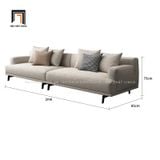  Ghế sofa băng màu xám trắng BT64 Orren vải bố nỉ 