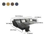  Bộ ghế sofa góc L vải nỉ GT195 Tomar 3m2 x 1m75 xám lông chuột 