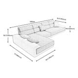  Bộ ghế sofa góc L GT88 Aparte cho phòng khách sang trọng 