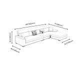  Bộ ghế sofa góc chữ L GT142 Nampa 3m x 1m8 da công nghiệp 