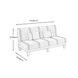  Ghế sofa bed thông minh dài 1m8 GB67 Roding chạy sọc đen 