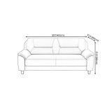  Sofa băng da công nghiệp BT158 Rabot dài 1m7 nhỏ gọn 