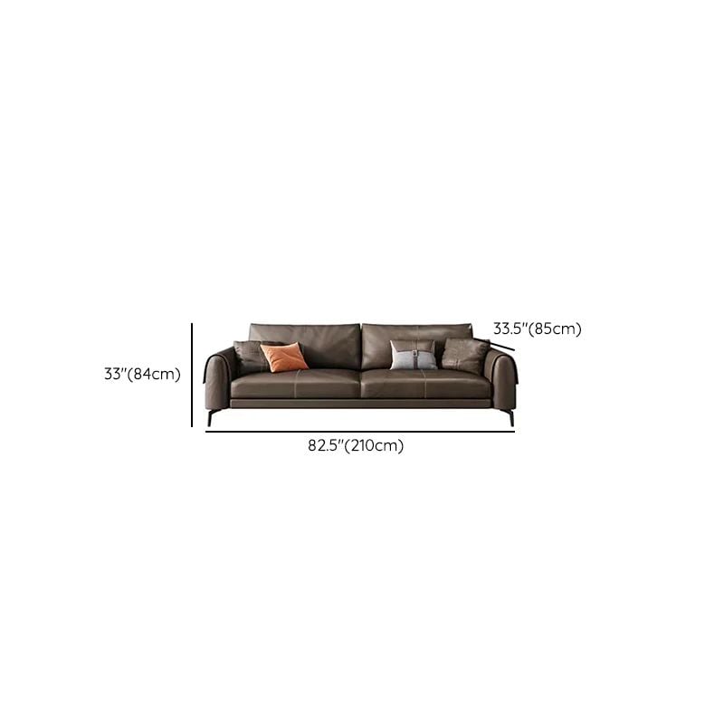  Ghế sofa văng dài 2m1 BT282 Sanluis da giả màu nâu cafe 
