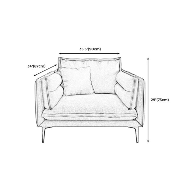ghế sofa đơn da Pu sang trọng