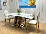  Set bàn ăn 4 ghế tân cổ điển 23-BAD4-G100-B8B sang trọng 