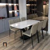  Bộ bàn ăn kiểu dáng sang trọng 37-BAD6-G11-B70 đá ceramic nhập 