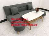  Bộ bàn ghế sofa giường bed SFG xám lông chuột đa năng 