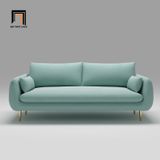  Ghế sofa văng cong vải nhung BT284 Marauta 1m9 nhỏ xinh 