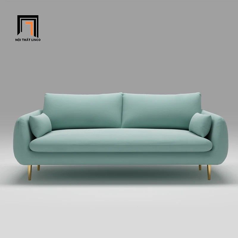  Ghế sofa văng cong vải nhung BT284 Marauta 1m9 nhỏ xinh 