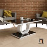  Bàn trà mặt kính đen khung chữ O BSF62 Parowan 1m2 x 60 