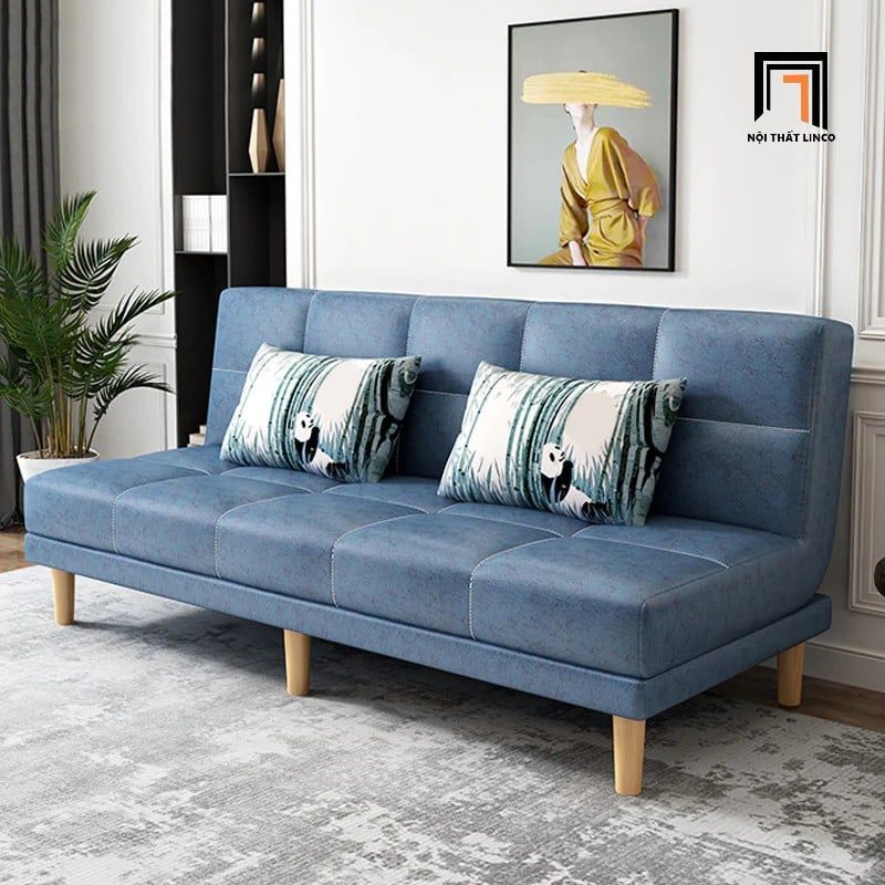  Ghế sofa giường giá rẻ GB60 Marie dài 1m8 phối màu cam 