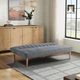  Ghế sofa giường tựa lưng chia múi GB70 Clisson 1m7 màu xám 