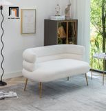  Set ghế sofa cong xinh vải lông cừu KT144 Demetrius giá rẻ 