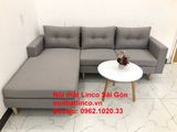  Bộ sofa góc giá rẻ | Ghế sofa góc L xám trắng đẹp giá rẻ nhỏ phòng khách | Nội thất Linco Tphcm Sài Gòn 