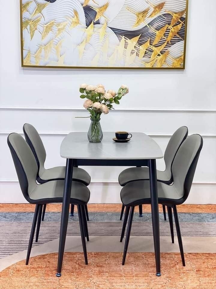  Bộ bàn ăn dài 1m2 4 ghế ngồi 11-BAD4-G14-B66 nhà bếp nhỏ 