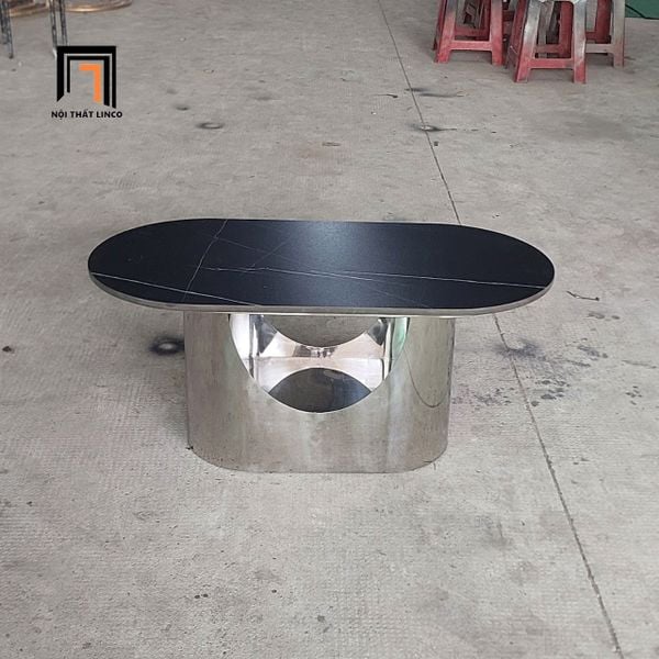 bàn sofa gia đình khung chân inox