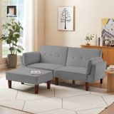  Bộ ghế sofa giường nằm GB53 Armisen dài 2m màu xám trắng 