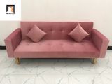  Bộ ghế sofa băng giường màu hồng phấn dài 2m giá rẻ 