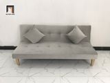  Bộ ghế sofa bed giường nằm nhỏ gọn SFG 1m7 giá rẻ vải nhung xám tro 